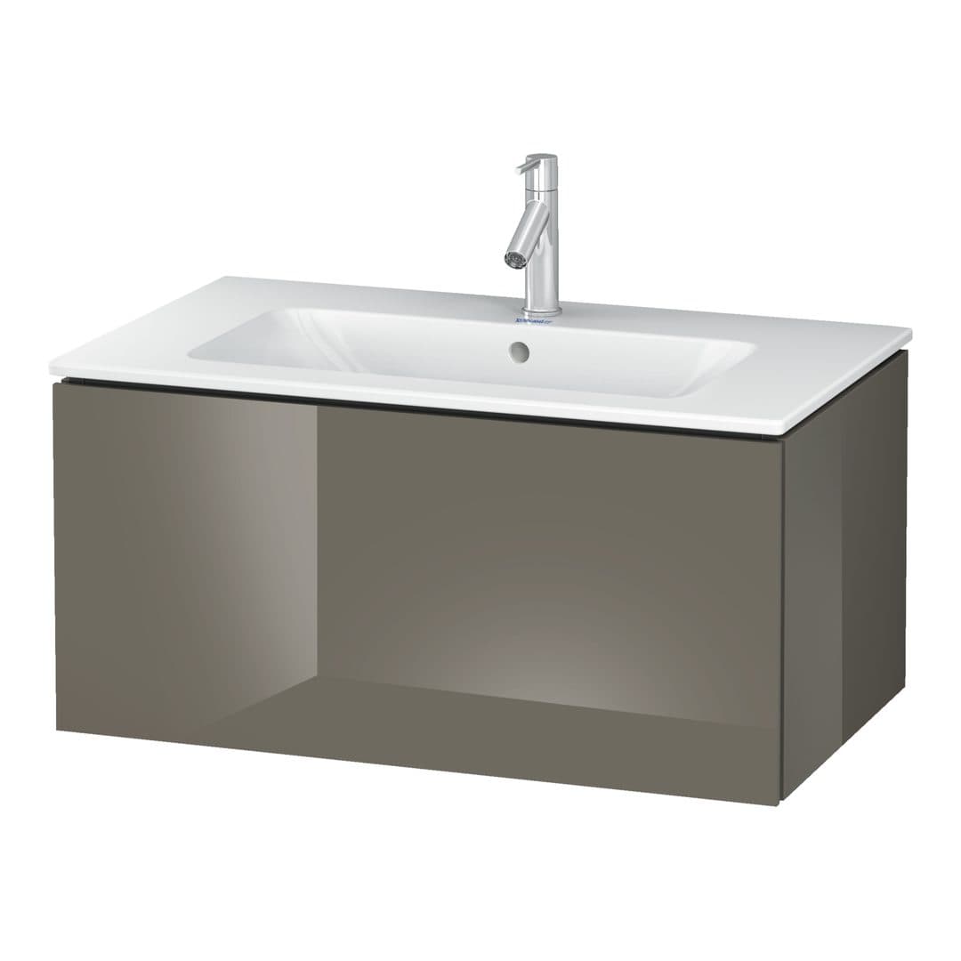 Duravit L-Cube – Έπιπλο Νιπτήρα – 820 mm, 1 συρτάρι, νιπτήρας κέντρο, 820 x 481 x 400 mm – Flannel Grey High Gloss, Lacquer (LC614108989)