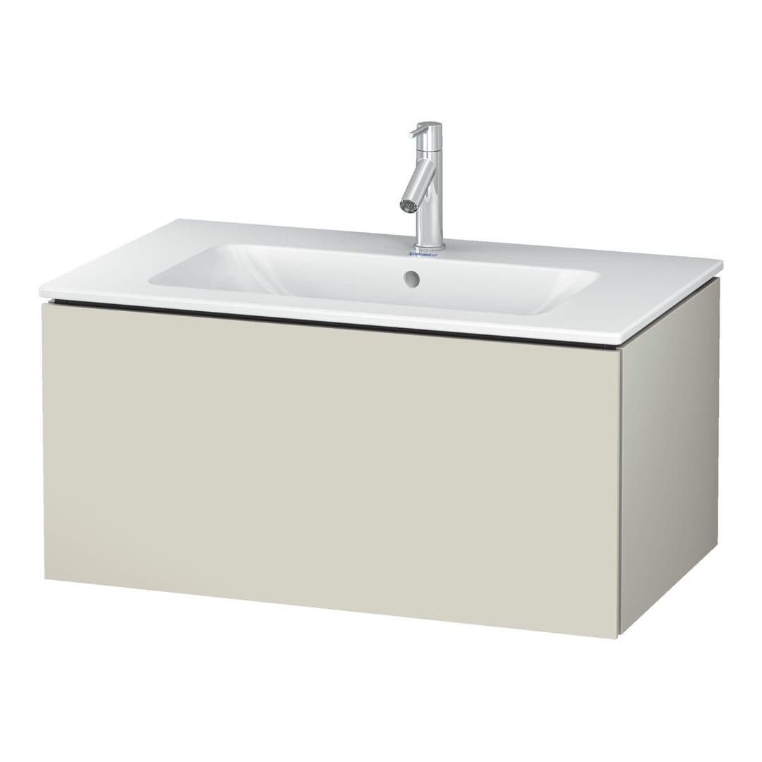 Duravit L-Cube – Έπιπλο Νιπτήρα – 820 mm, 1 συρτάρι, νιπτήρας κέντρο, 820 x 481 x 400 mm – Taupe Matt, Decor (LC614109191)