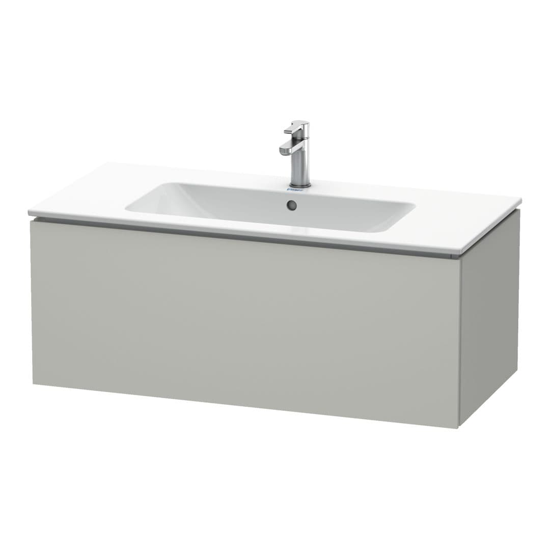 Duravit L-Cube – Έπιπλο Νιπτήρα – 1020 mm, 1 συρτάρι, νιπτήρας κέντρο, 1020 x 481 x 400 mm – Concrete grey Matt, Decor (LC614200707)