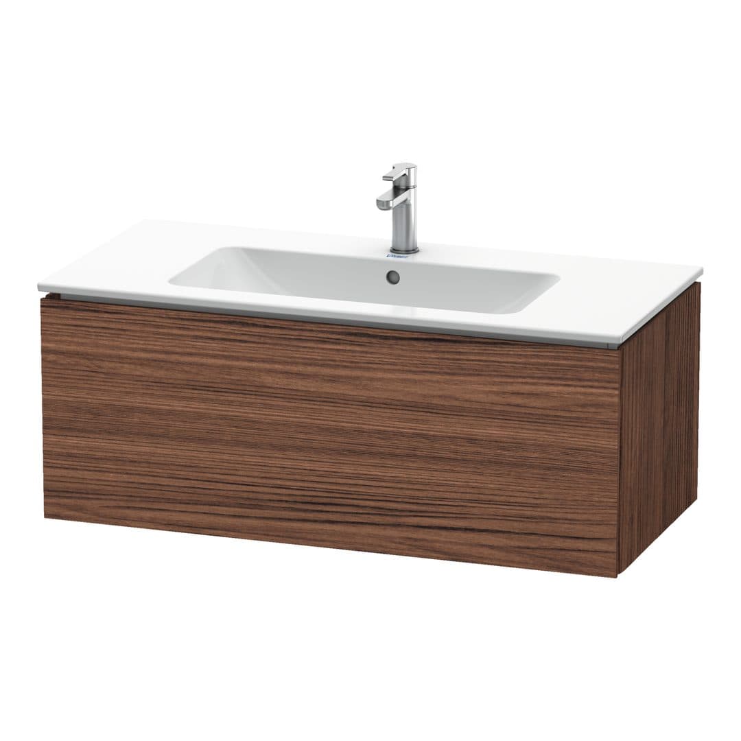 Duravit L-Cube – Έπιπλο Νιπτήρα – 1020 mm, 1 συρτάρι, νιπτήρας κέντρο, 1020 x 481 x 400 mm – Walnut dark Matt, Decor (LC614202121)