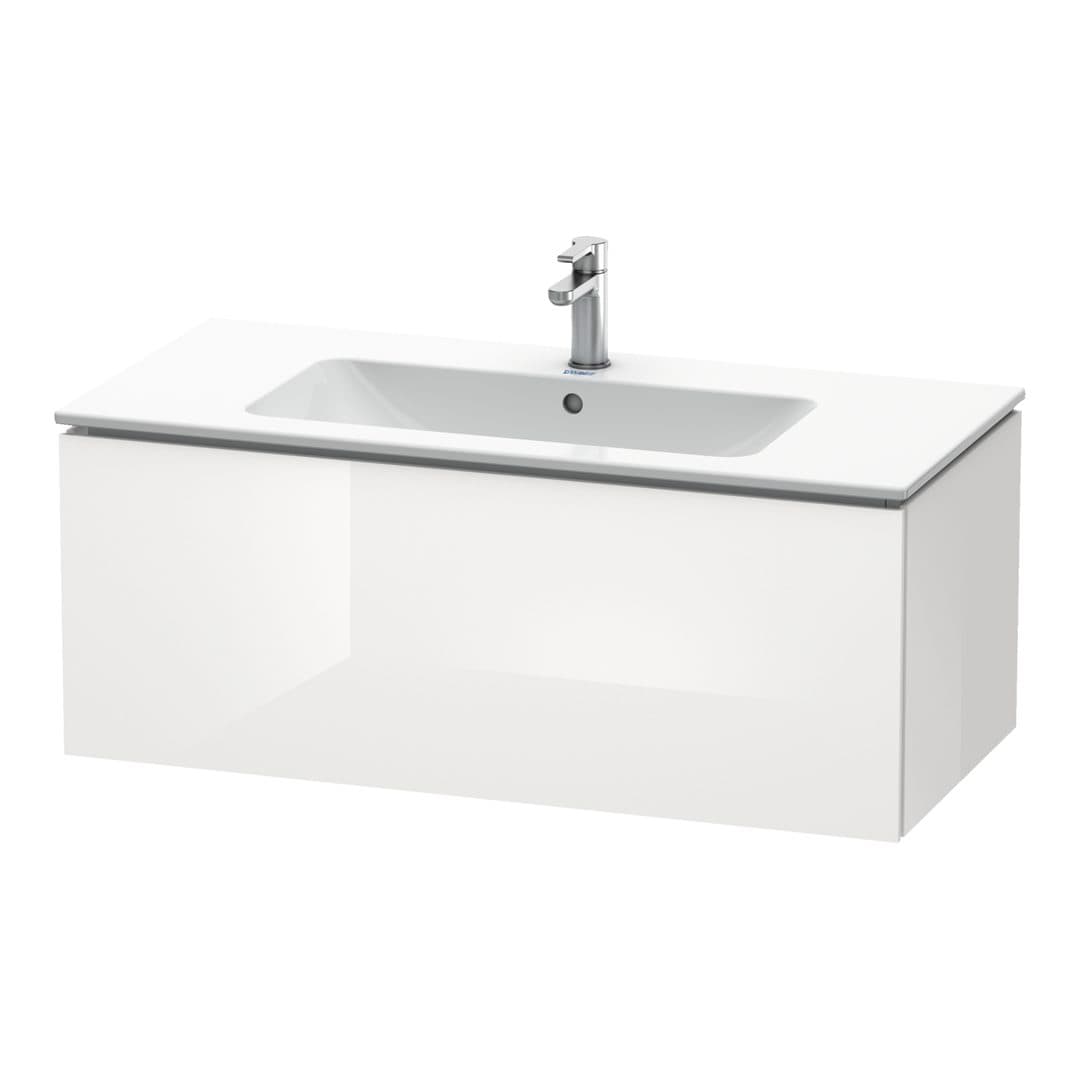 Duravit L-Cube – Έπιπλο Νιπτήρα – 1020 mm, 1 συρτάρι, νιπτήρας κέντρο, 1020 x 481 x 400 mm – White High Gloss, Decor (LC614202222)