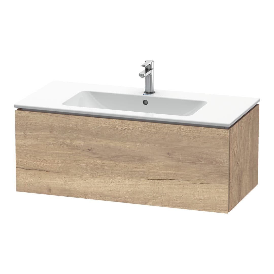 Duravit L-Cube – Έπιπλο Νιπτήρα – 1020 mm, 1 συρτάρι, νιπτήρας κέντρο, 1020 x 481 x 400 mm – Marbled Oak Matt, Decor (LC614205555)