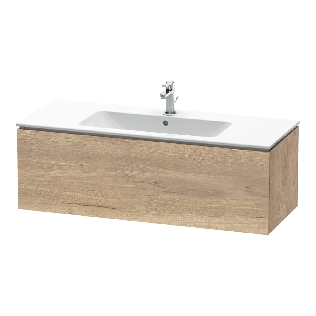 Duravit L-Cube – Έπιπλο Νιπτήρα – 1220 mm, 1 συρτάρι, νιπτήρας κέντρο – Marbled Oak Matt, Decor (LC614305555)