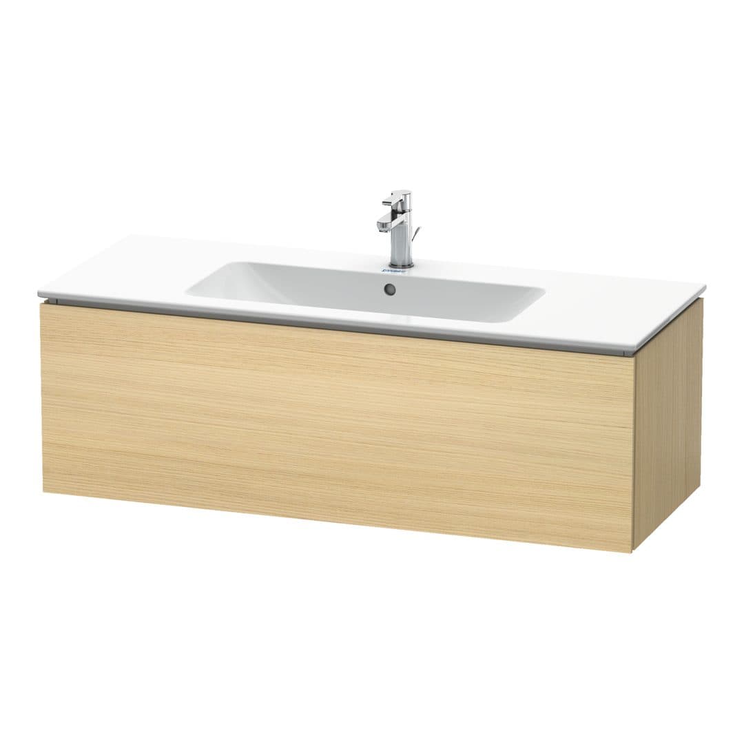 Duravit L-Cube – Έπιπλο Νιπτήρα – 1220 mm, 1 συρτάρι, νιπτήρας κέντρο – Mediterranean oak Matt, Real wood veneer (LC614307171)