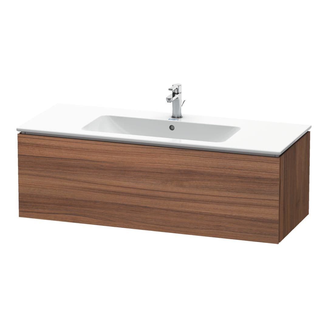 Duravit L-Cube – Έπιπλο Νιπτήρα – 1220 mm, 1 συρτάρι, νιπτήρας κέντρο – Walnut Matt, Decor (LC614307979)