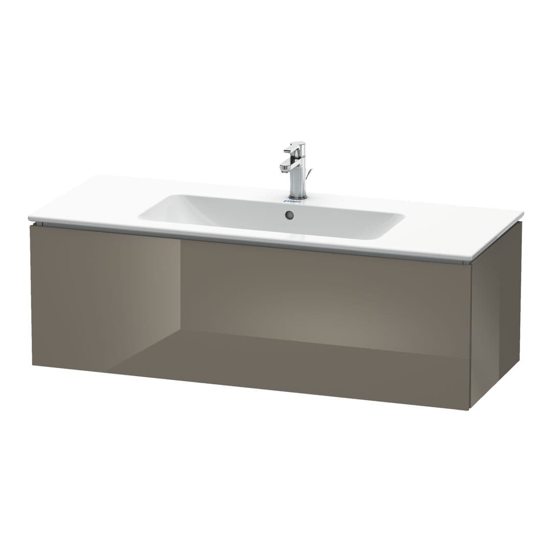 Duravit L-Cube – Έπιπλο Νιπτήρα – 1220 mm, 1 συρτάρι, νιπτήρας κέντρο – Flannel Grey High Gloss, Lacquer (LC614308989)