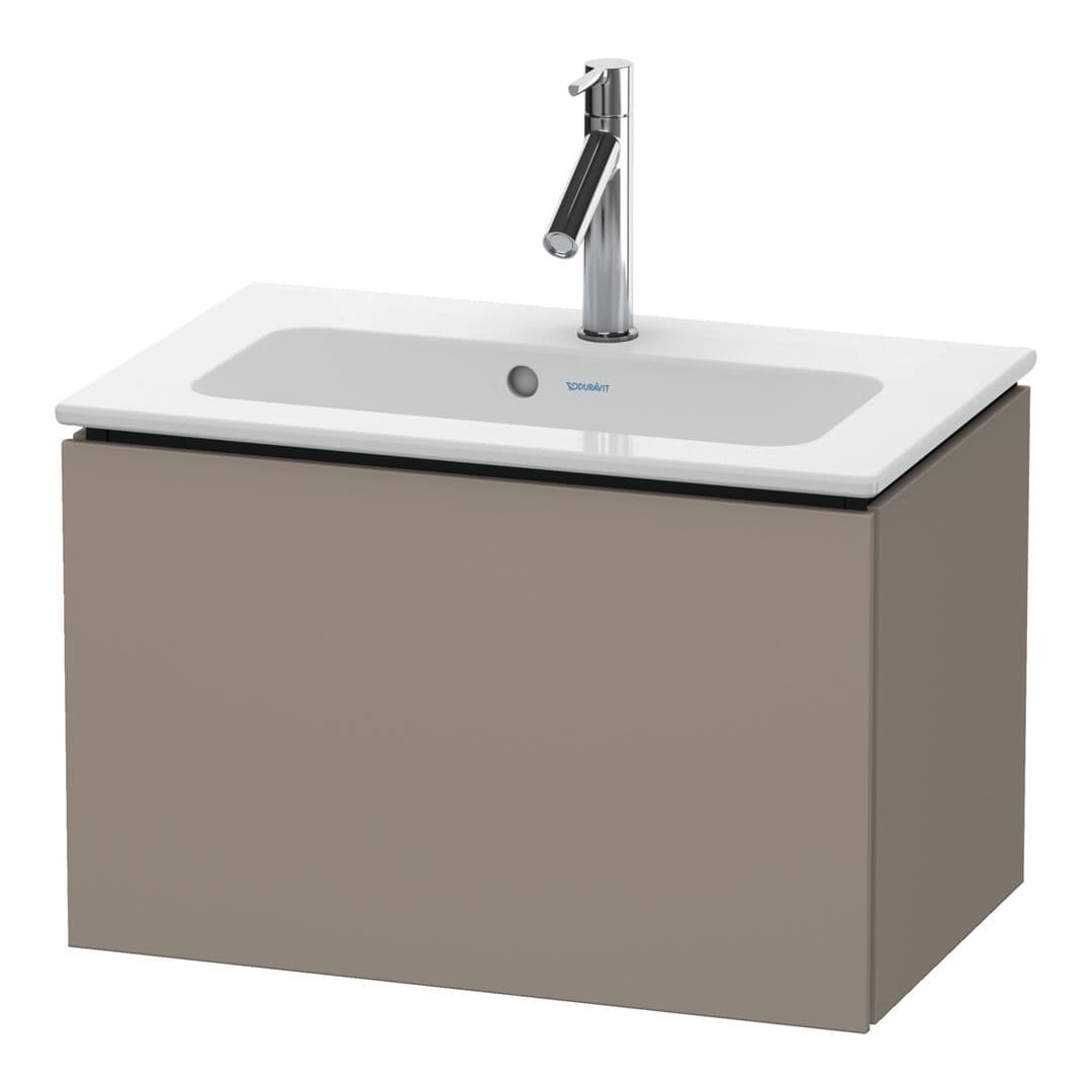Duravit L-Cube – Έπιπλο Νιπτήρα – 620 mm, 1 συρτάρι, νιπτήρας κέντρο, Compact – Basalte Matt, Decor (LC615604343)