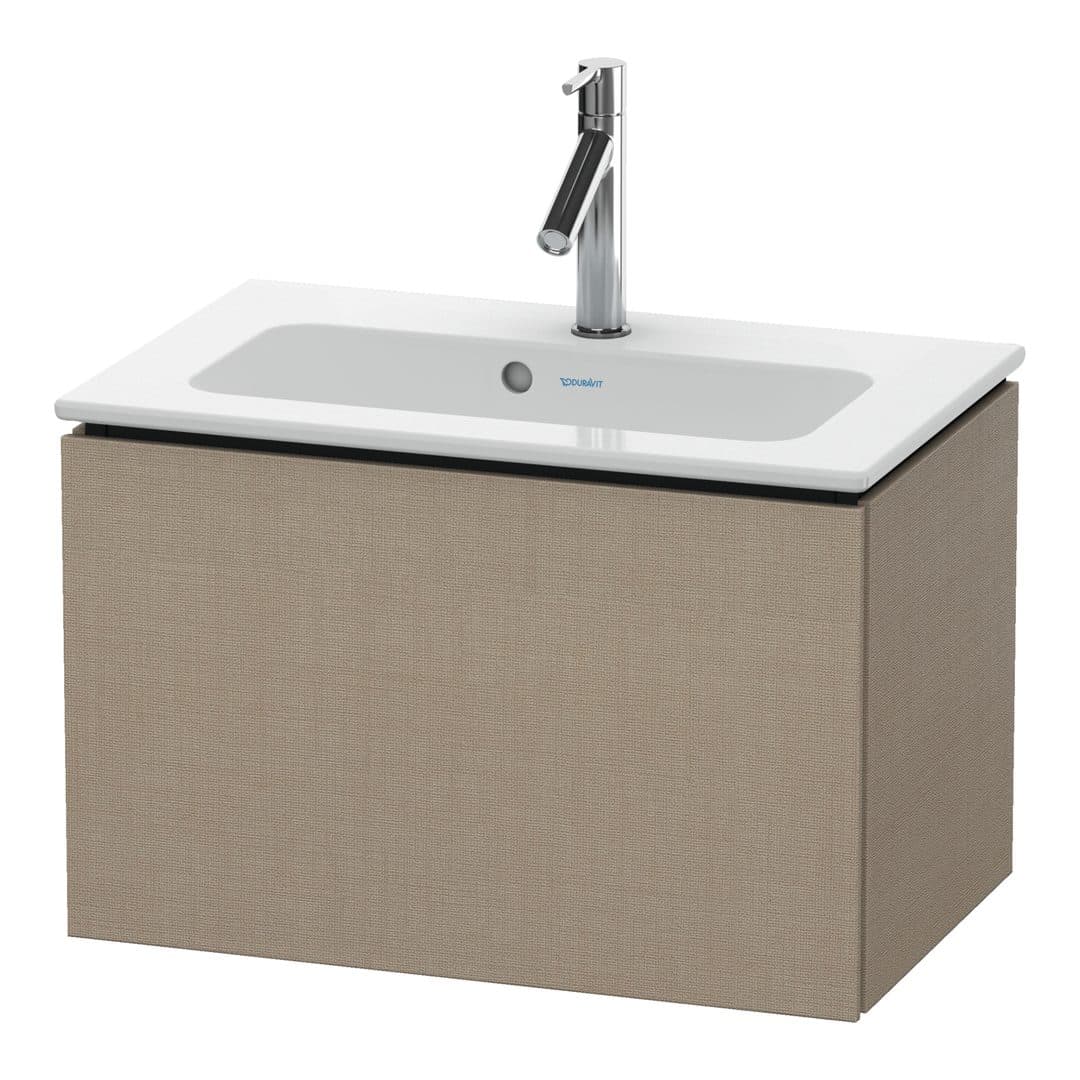 Duravit L-Cube – Έπιπλο Νιπτήρα – 620 mm, 1 συρτάρι, νιπτήρας κέντρο, Compact – Linen Matt, Decor (LC615607575)