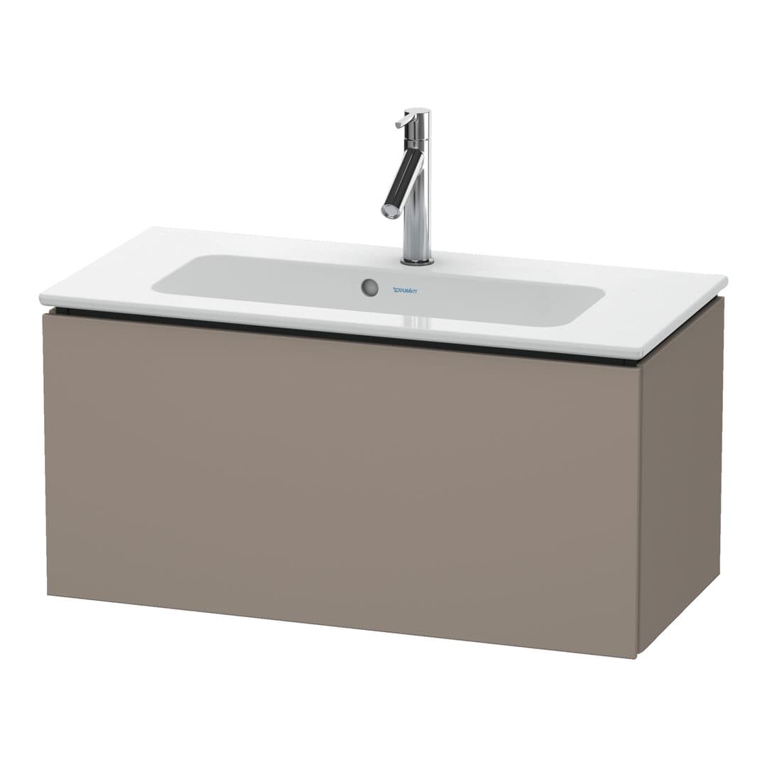 Duravit L-Cube – Έπιπλο Νιπτήρα – 820 mm, 1 συρτάρι, νιπτήρας κέντρο, Compact – Basalte Matt, Decor (LC615704343)