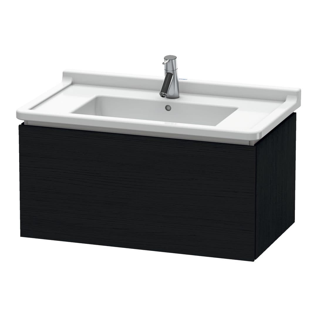 Duravit L-Cube – Έπιπλο Νιπτήρα – 820 mm, 1 συρτάρι, νιπτήρας κέντρο, 820 x 469 x 408 mm – Black oak Matt, Decor (LC616501616)