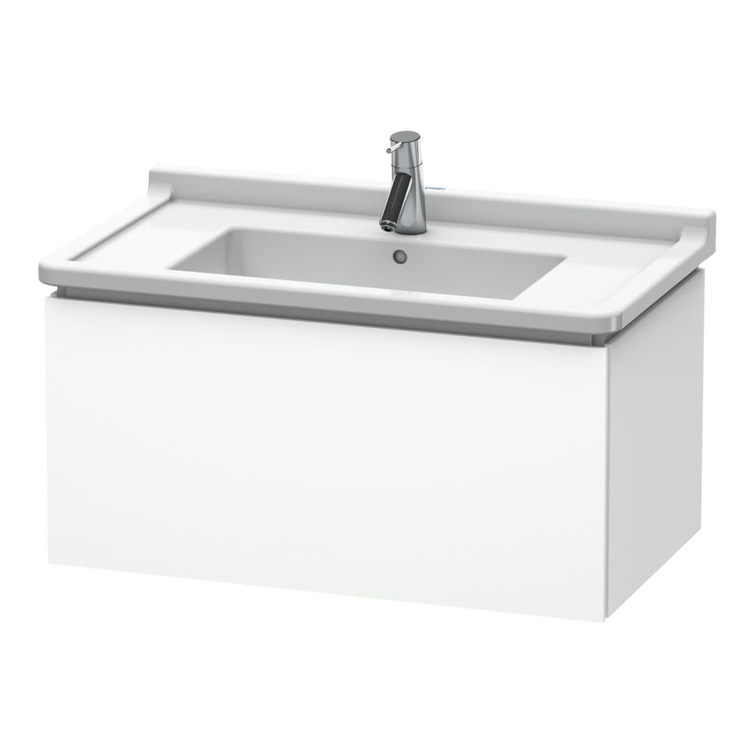 Duravit L-Cube – Έπιπλο Νιπτήρα – 820 mm, 1 συρτάρι, νιπτήρας κέντρο, 820 x 469 x 408 mm – White Matt, Decor (LC616501818)