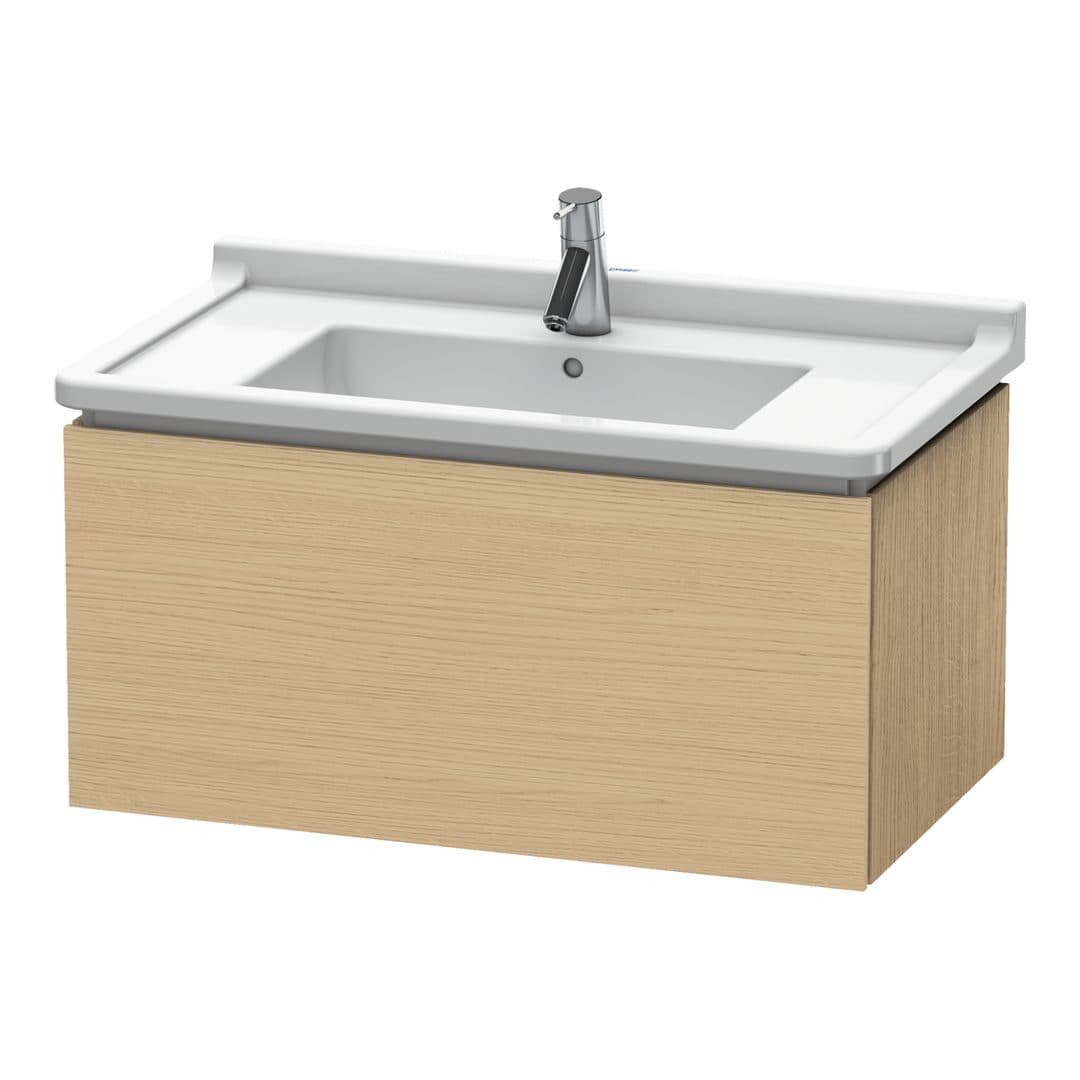 Duravit L-Cube – Έπιπλο Νιπτήρα – 820 mm, 1 συρτάρι, νιπτήρας κέντρο, 820 x 469 x 408 mm – Natural oak, Decor (LC616503030)