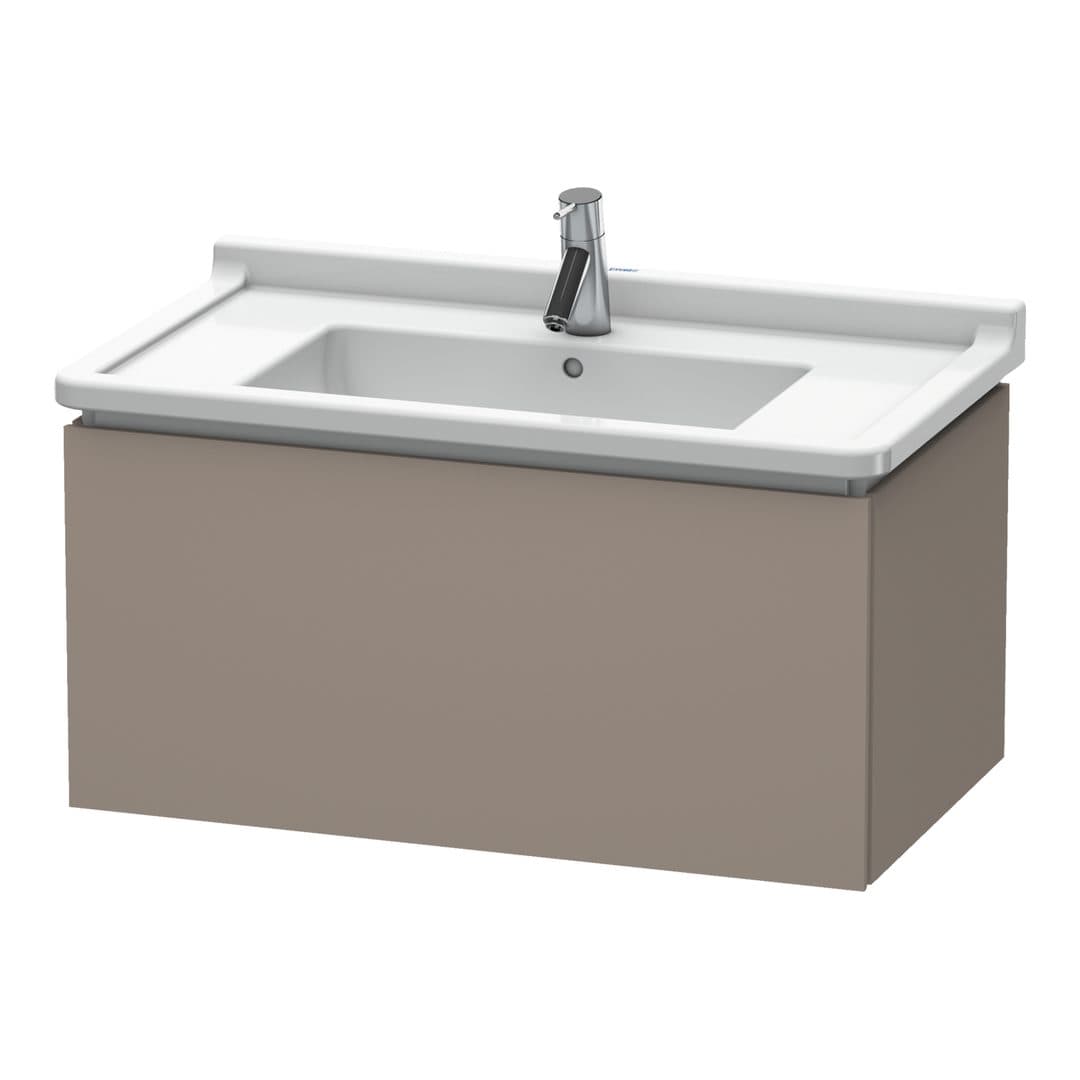 Duravit L-Cube – Έπιπλο Νιπτήρα – 820 mm, 1 συρτάρι, νιπτήρας κέντρο, 820 x 469 x 408 mm – Basalte Matt, Decor (LC616504343)