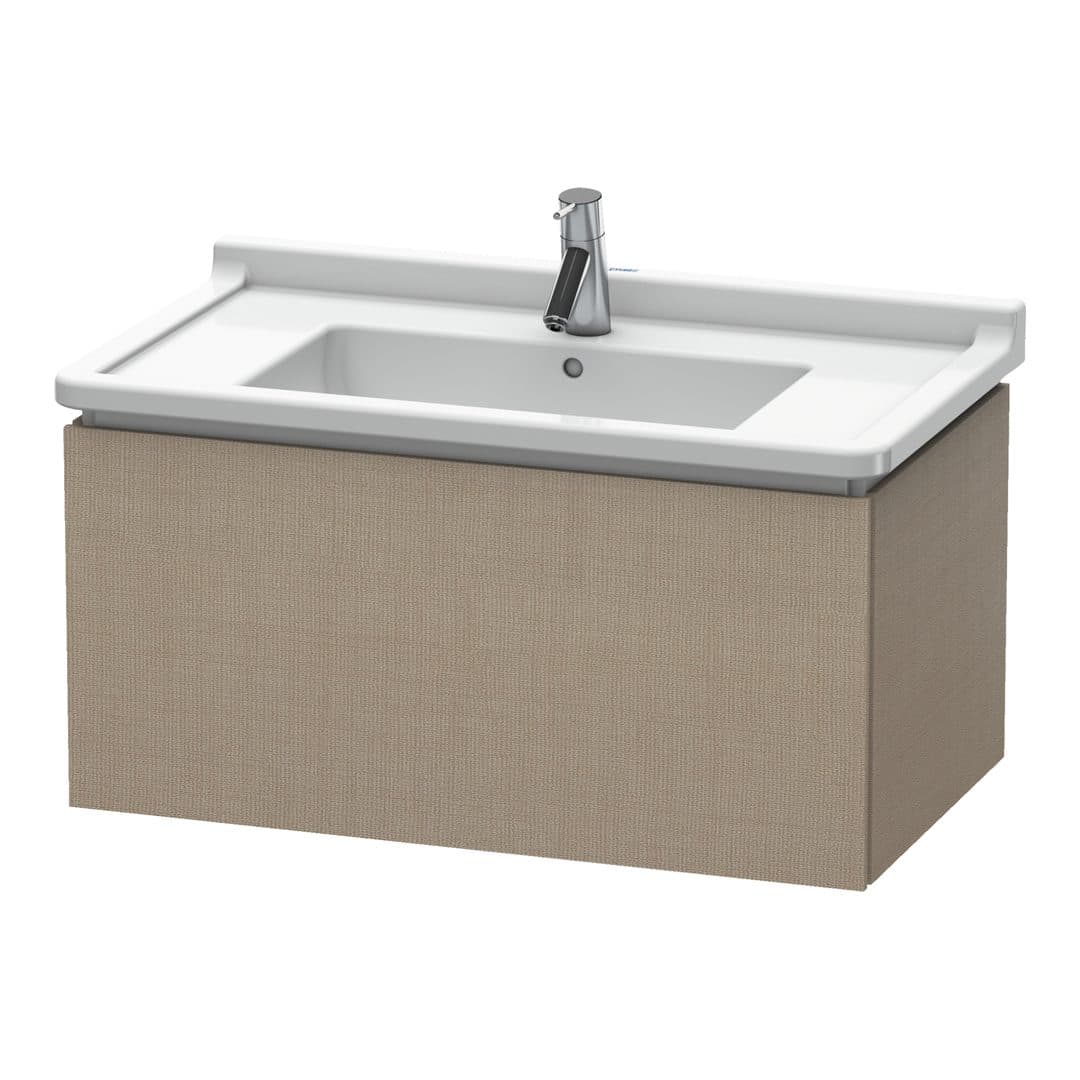 Duravit L-Cube – Έπιπλο Νιπτήρα – 820 mm, 1 συρτάρι, νιπτήρας κέντρο, 820 x 469 x 408 mm – Linen Matt, Decor (LC616507575)