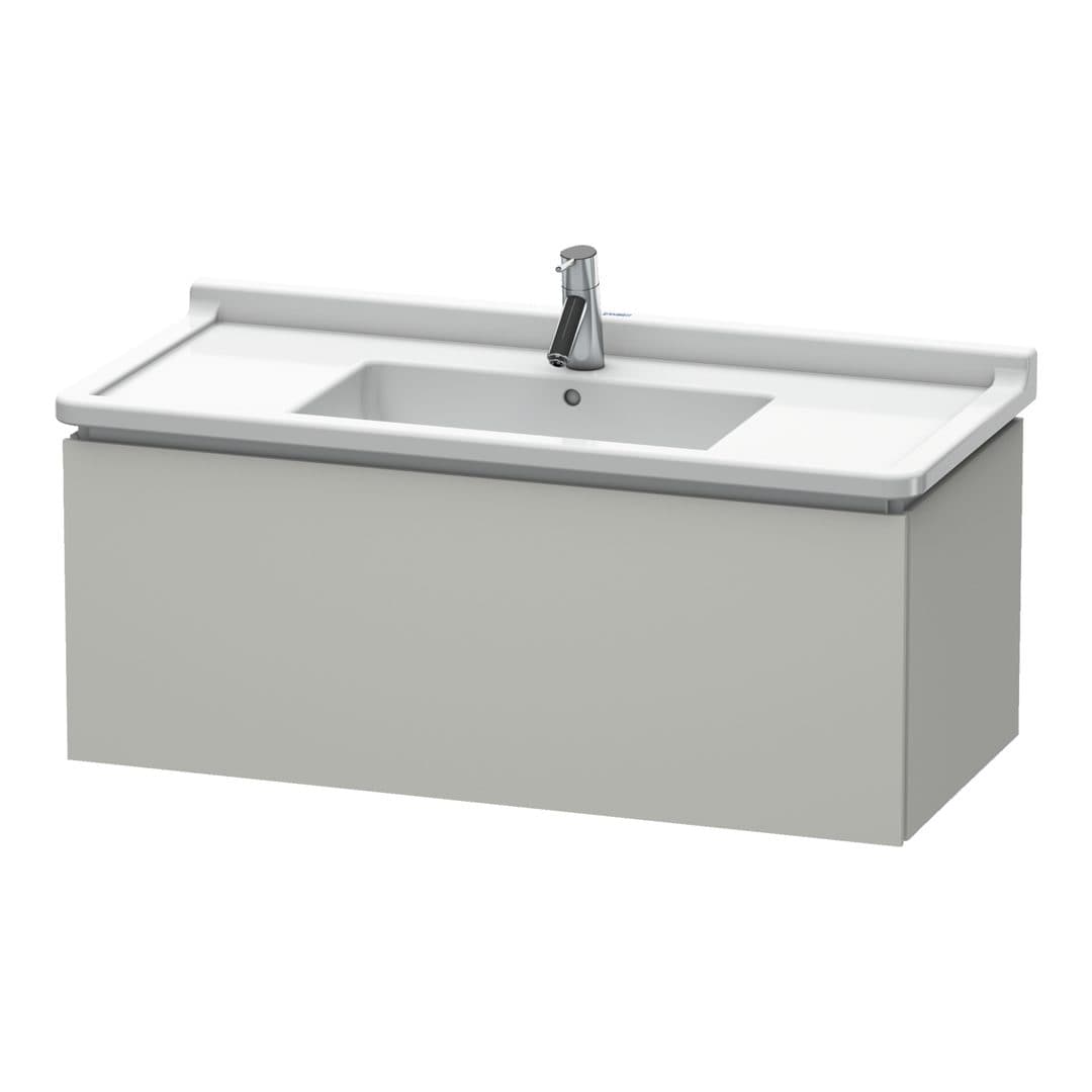 Duravit L-Cube – Έπιπλο Νιπτήρα – 1020 mm, 1 συρτάρι, νιπτήρας κέντρο, 1020 x 469 x 408 mm – Concrete grey Matt, Decor (LC616600707)