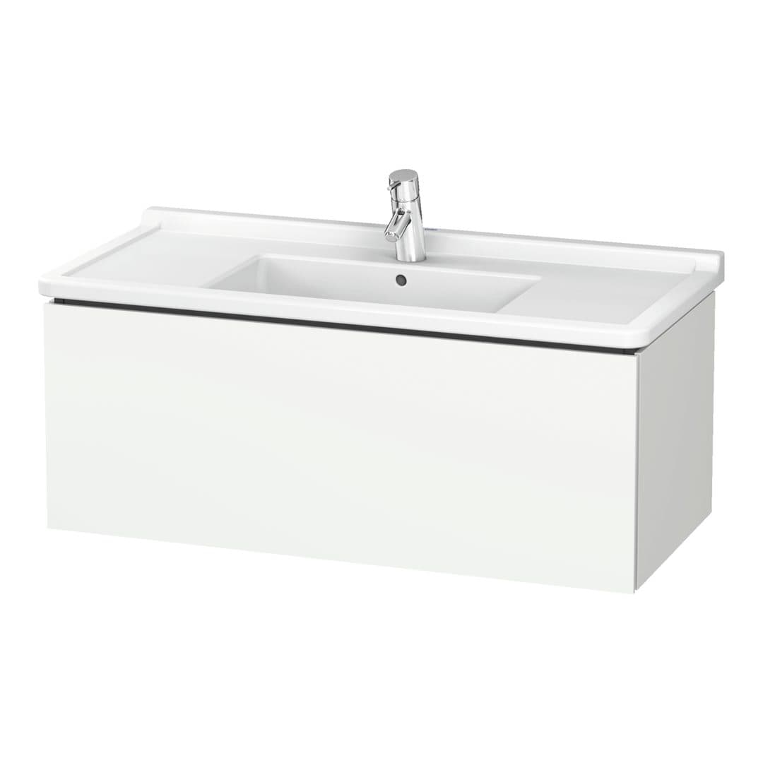 Duravit L-Cube – Έπιπλο Νιπτήρα – 1020 mm, 1 συρτάρι, νιπτήρας κέντρο, 1020 x 469 x 408 mm – White Matt, Decor (LC616601818)
