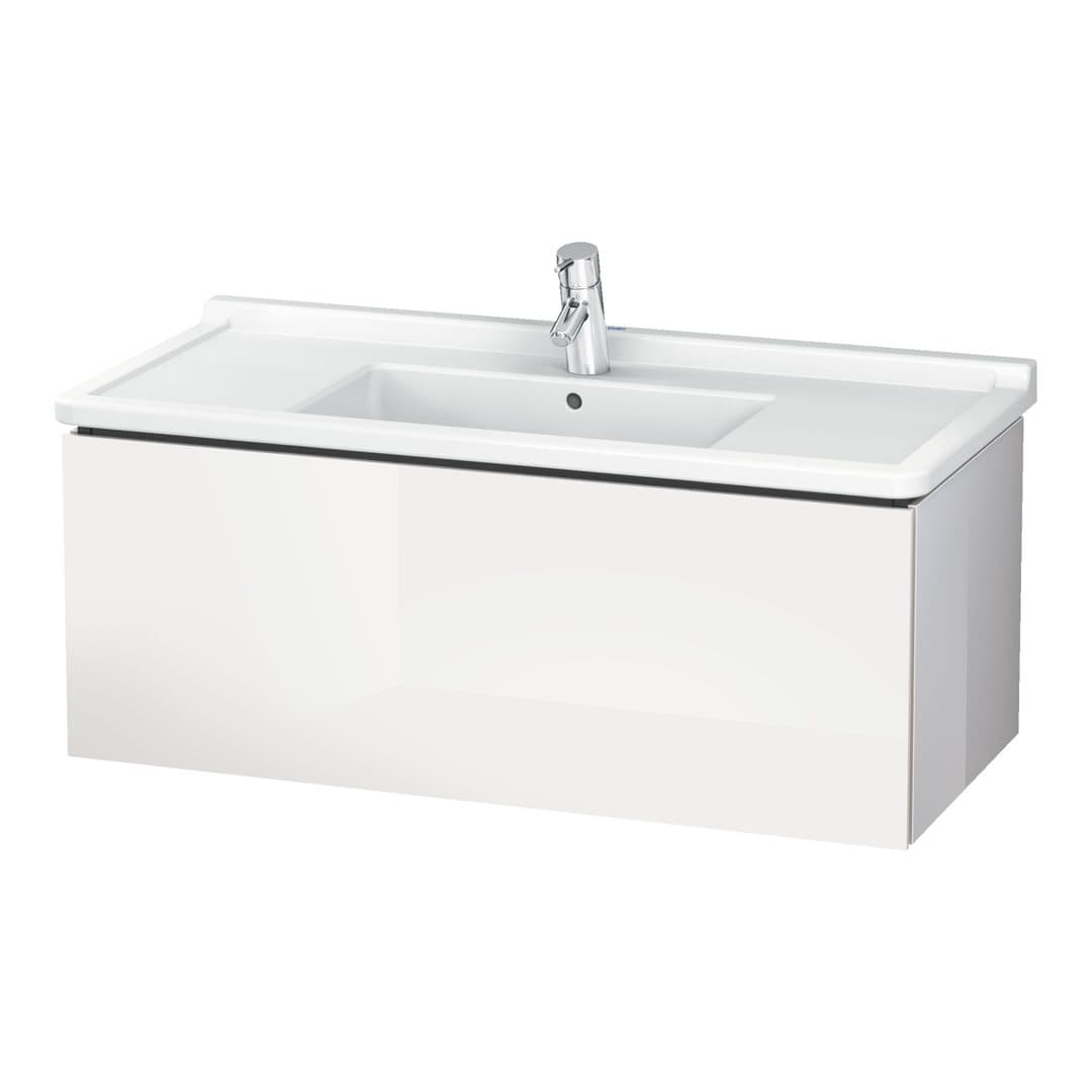 Duravit L-Cube – Έπιπλο Νιπτήρα – 1020 mm, 1 συρτάρι, νιπτήρας κέντρο, 1020 x 469 x 408 mm – White High Gloss, Decor (LC616602222)