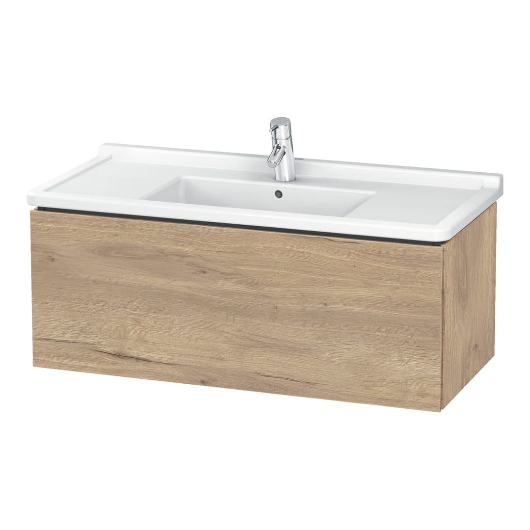 Duravit L-Cube – Έπιπλο Νιπτήρα – 1020 mm, 1 συρτάρι, νιπτήρας κέντρο, 1020 x 469 x 408 mm – Marbled Oak Matt, Decor (LC616605555)