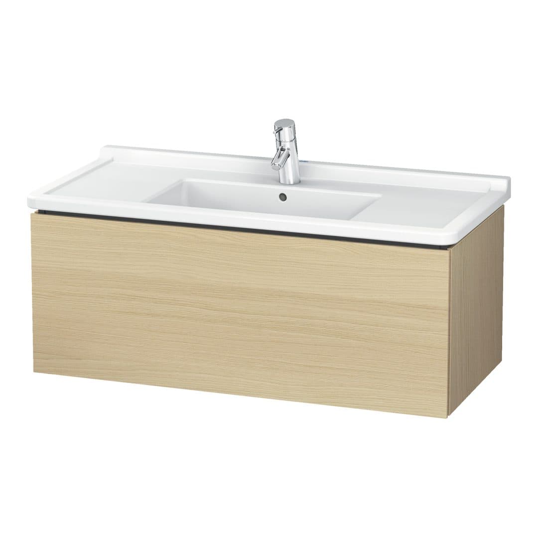 Duravit L-Cube – Έπιπλο Νιπτήρα – 1020 mm, 1 συρτάρι, νιπτήρας κέντρο, 1020 x 469 x 408 mm – Mediterranean oak Matt, Real wood veneer (LC616607171)