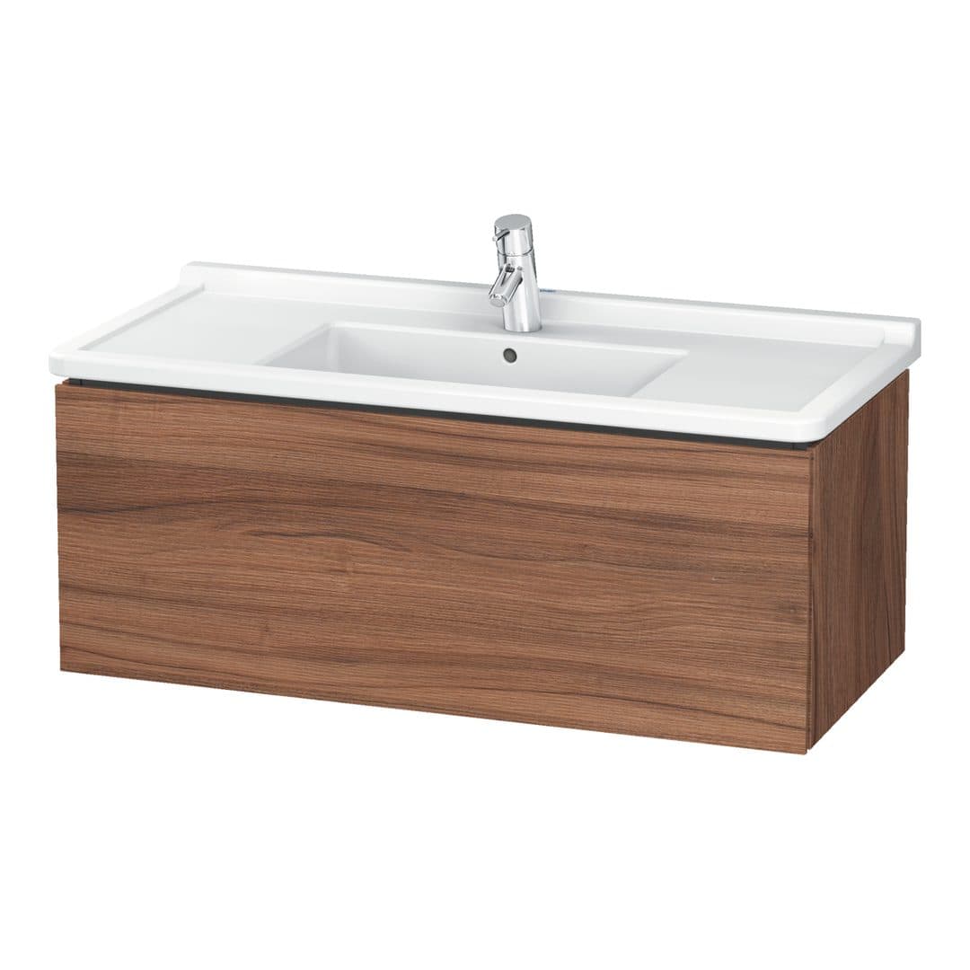 Duravit L-Cube – Έπιπλο Νιπτήρα – 1020 mm, 1 συρτάρι, νιπτήρας κέντρο, 1020 x 469 x 408 mm – Walnut Matt, Decor (LC616607979)