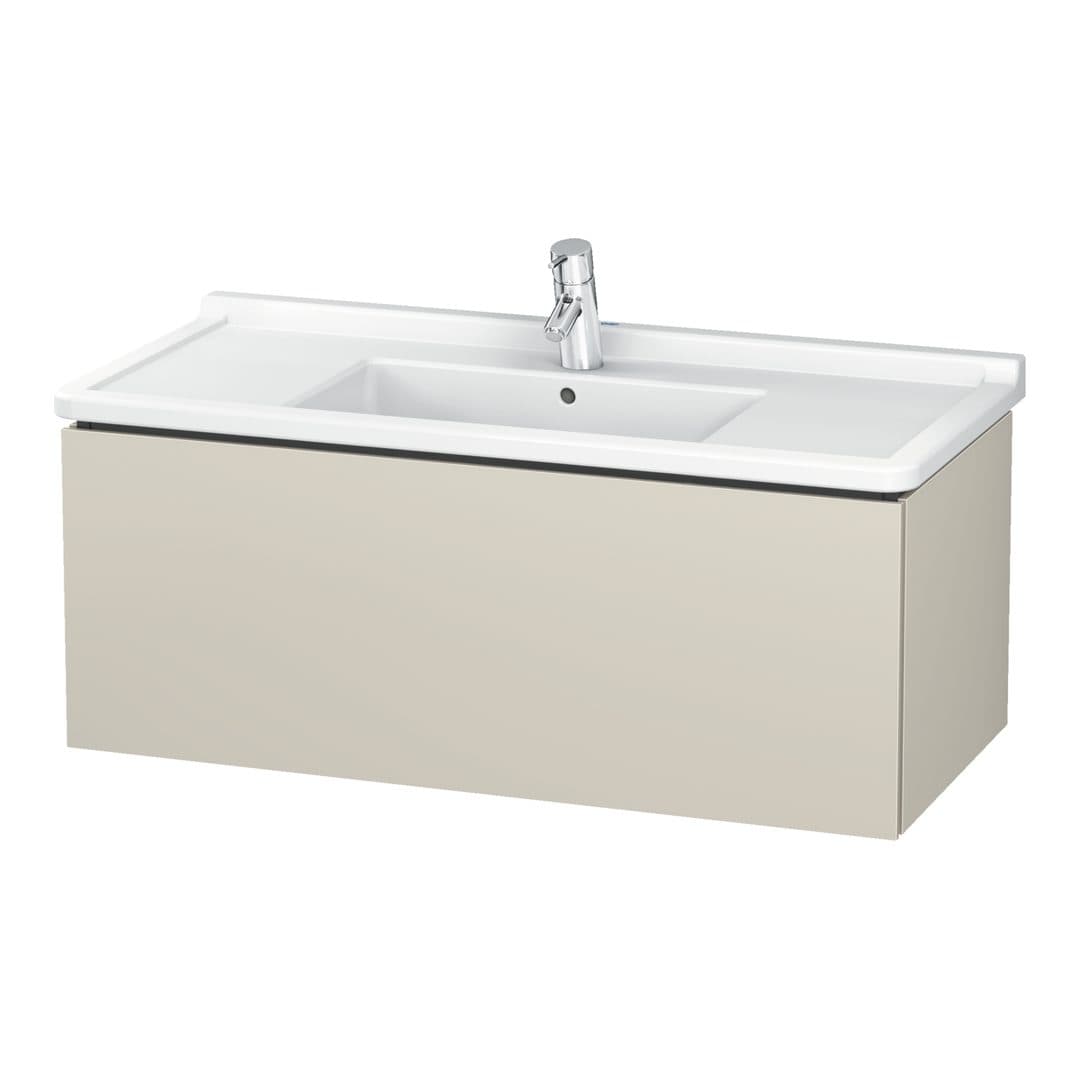 Duravit L-Cube – Έπιπλο Νιπτήρα – 1020 mm, 1 συρτάρι, νιπτήρας κέντρο, 1020 x 469 x 408 mm – Taupe Super Matt, Decor (LC616608383)