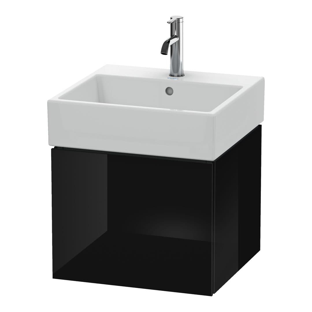 Duravit L-Cube – Έπιπλο Νιπτήρα – 484 mm, 1 συρτάρι, νιπτήρας κέντρο – Black High Gloss, Lacquer (LC617404040)