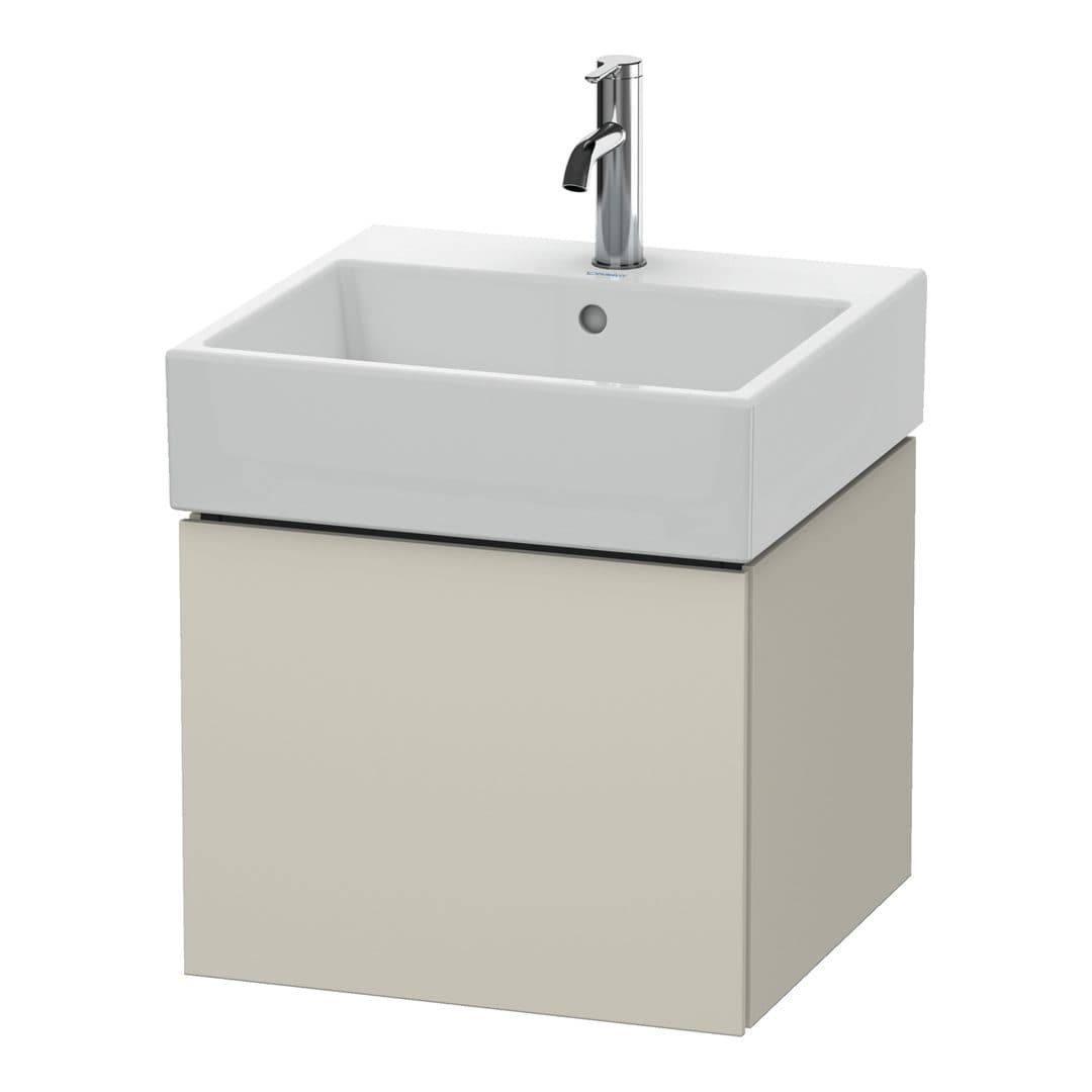 Duravit L-Cube – Έπιπλο Νιπτήρα – 484 mm, 1 συρτάρι, νιπτήρας κέντρο – Taupe Matt, Decor (LC617409191)