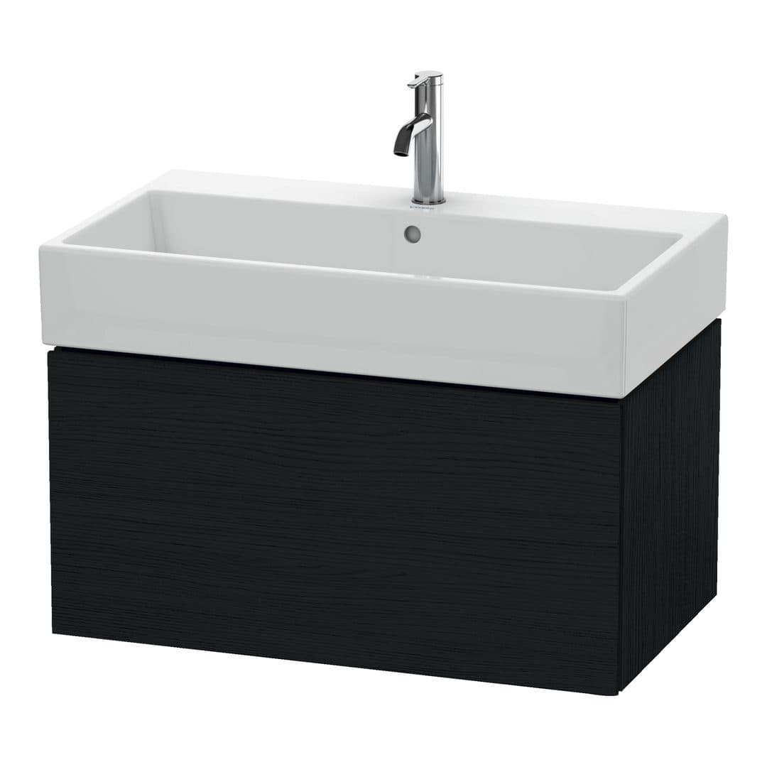 Duravit L-Cube – Έπιπλο Νιπτήρα – 784 mm, 1 συρτάρι, νιπτήρας κέντρο – Black oak Matt, Decor (LC617701616)
