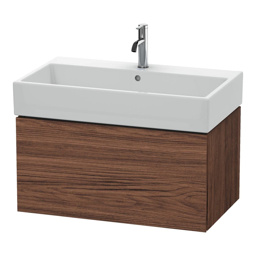 Duravit L-Cube – Έπιπλο Νιπτήρα – 784 mm, 1 συρτάρι, νιπτήρας κέντρο – Walnut dark Matt, Decor (LC617702121)