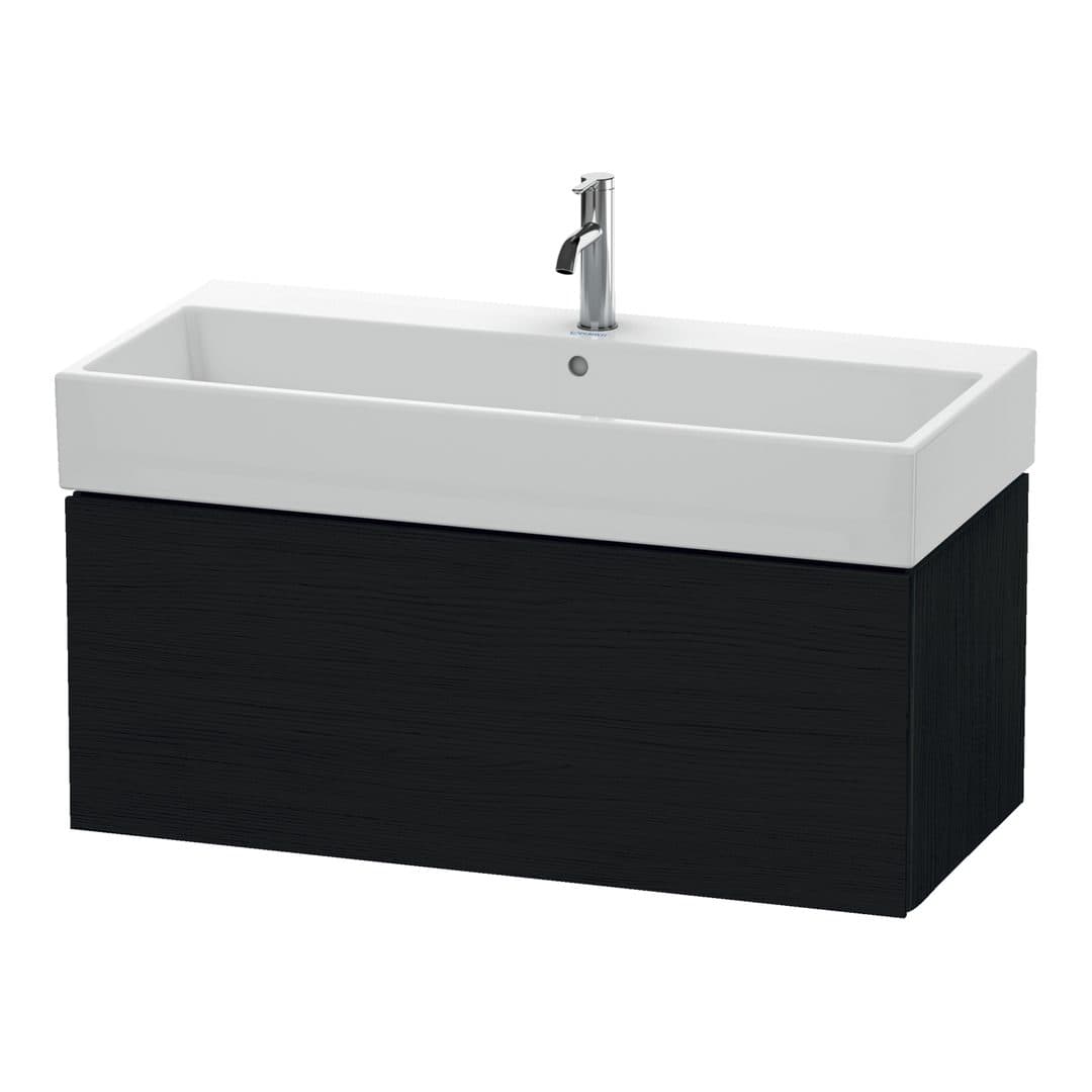 Duravit L-Cube – Έπιπλο Νιπτήρα – 984 mm, 1 συρτάρι, νιπτήρας κέντρο – Black oak Matt, Decor (LC617801616)