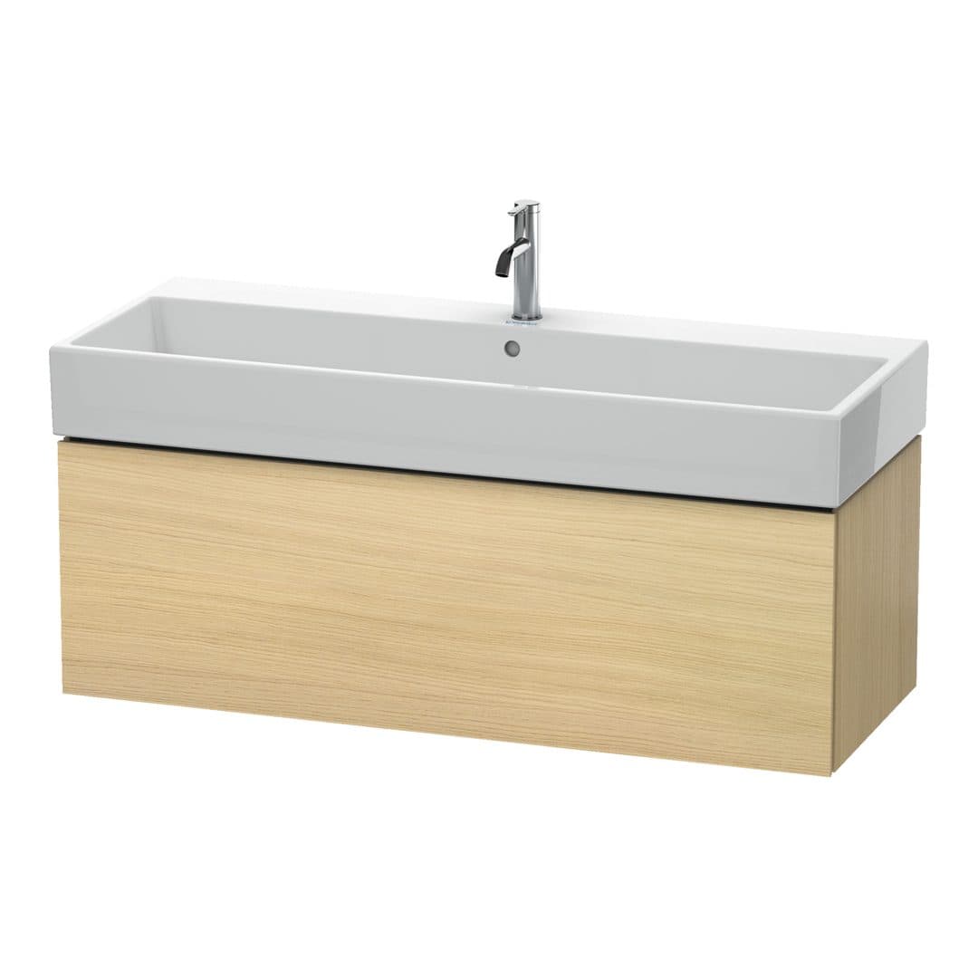 Duravit L-Cube – Έπιπλο Νιπτήρα – 1184 mm, 1 συρτάρι, νιπτήρας κέντρο – Mediterranean oak Matt, Real wood veneer (LC617907171)