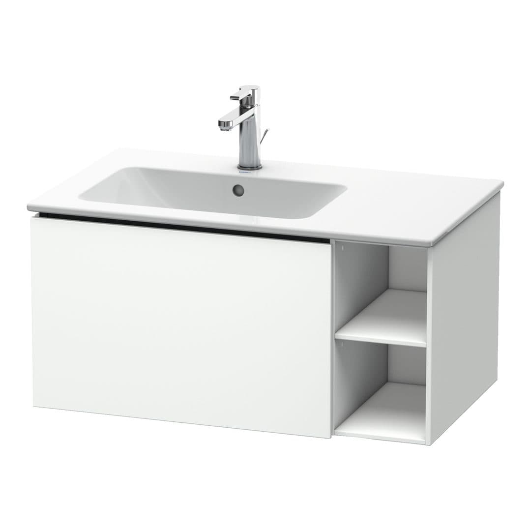 Duravit L-Cube – Έπιπλο Νιπτήρα – 820 mm, 1 συρτάρι, νιπτήρας αριστερά – White Matt, Decor (LC619101818)
