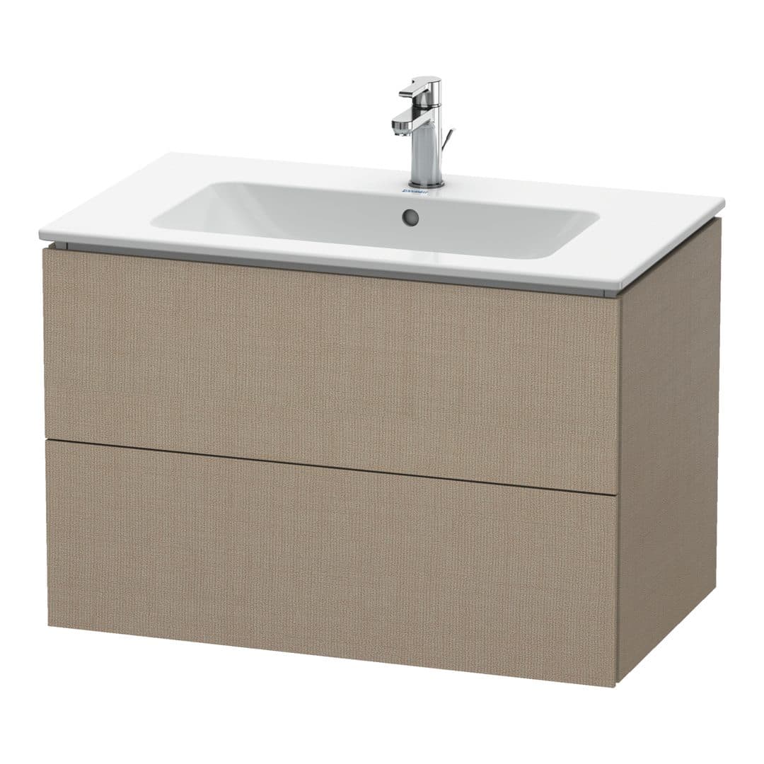 Duravit L-Cube – Έπιπλο Νιπτήρα – 820 mm, 2 συρτάρια, νιπτήρας κέντρο, 820 x 481 x 550 mm – Linen Matt, Decor (LC624107575)