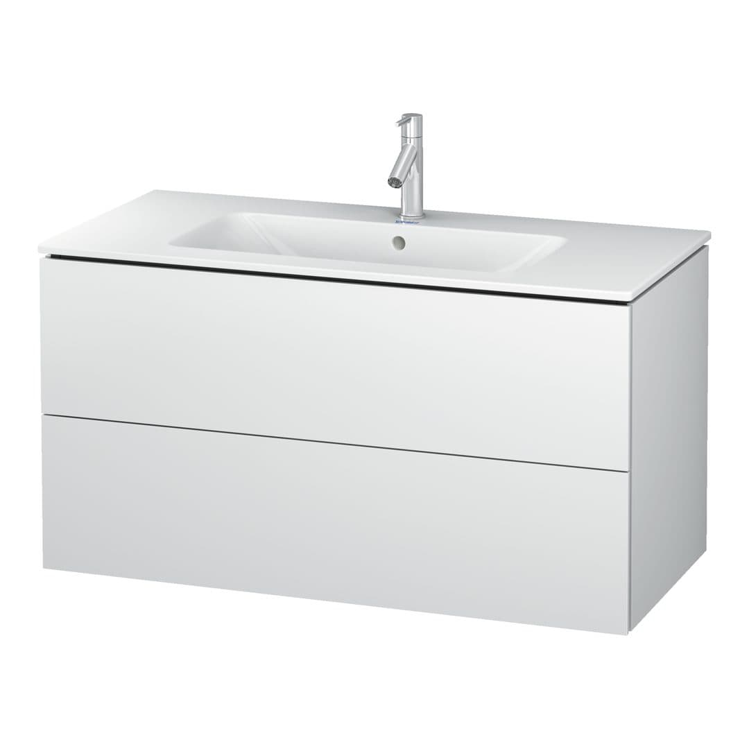 Duravit L-Cube – Έπιπλο Νιπτήρα – 1020 mm, 2 συρτάρια, νιπτήρας κέντρο, 1020 x 481 x 550 mm – White Matt, Decor (LC624201818)