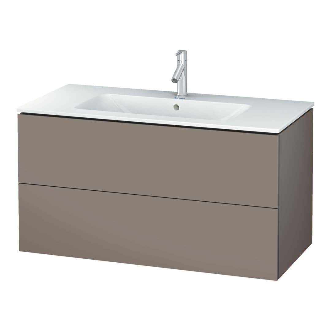 Duravit L-Cube – Έπιπλο Νιπτήρα – 1020 mm, 2 συρτάρια, νιπτήρας κέντρο, 1020 x 481 x 550 mm – Basalte Matt, Decor (LC624204343)