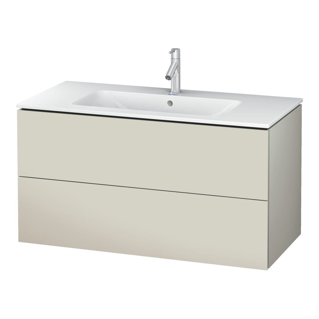 Duravit L-Cube – Έπιπλο Νιπτήρα – 1020 mm, 2 συρτάρια, νιπτήρας κέντρο, 1020 x 481 x 550 mm – Taupe Matt, Decor (LC624209191)