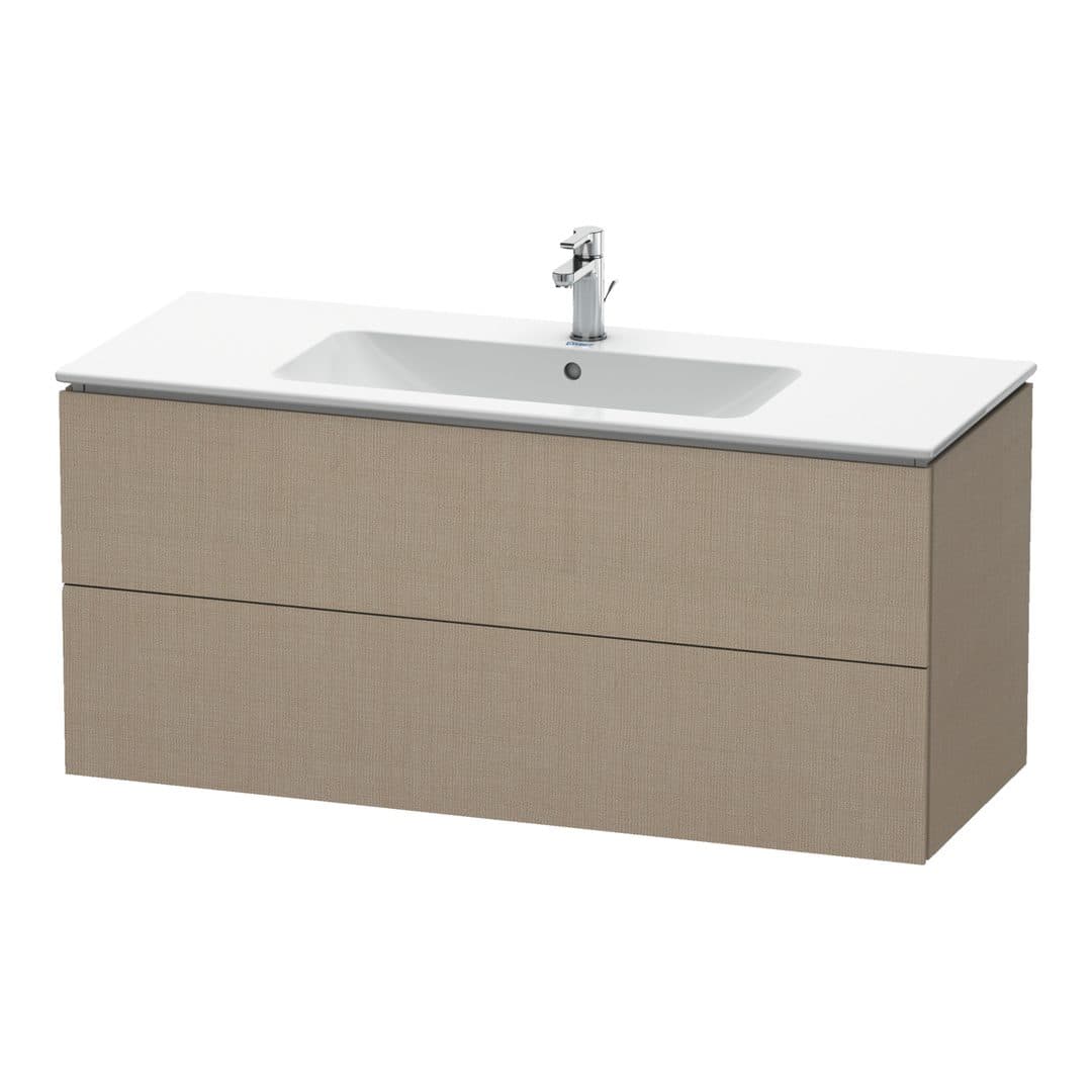 Duravit L-Cube – Έπιπλο Νιπτήρα – 1220 mm, 2 συρτάρια, νιπτήρας κέντρο, 1220 x 481 x 550 mm – Linen Matt, Decor (LC624307575)
