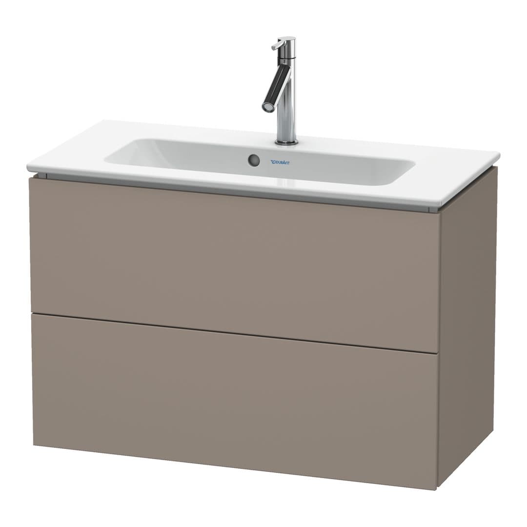 Duravit L-Cube – Έπιπλο Νιπτήρα – 820 mm, 2 συρτάρια, νιπτήρας κέντρο, Compact, 820 x 391 x 550 mm – Basalte Matt, Decor (LC625704343)