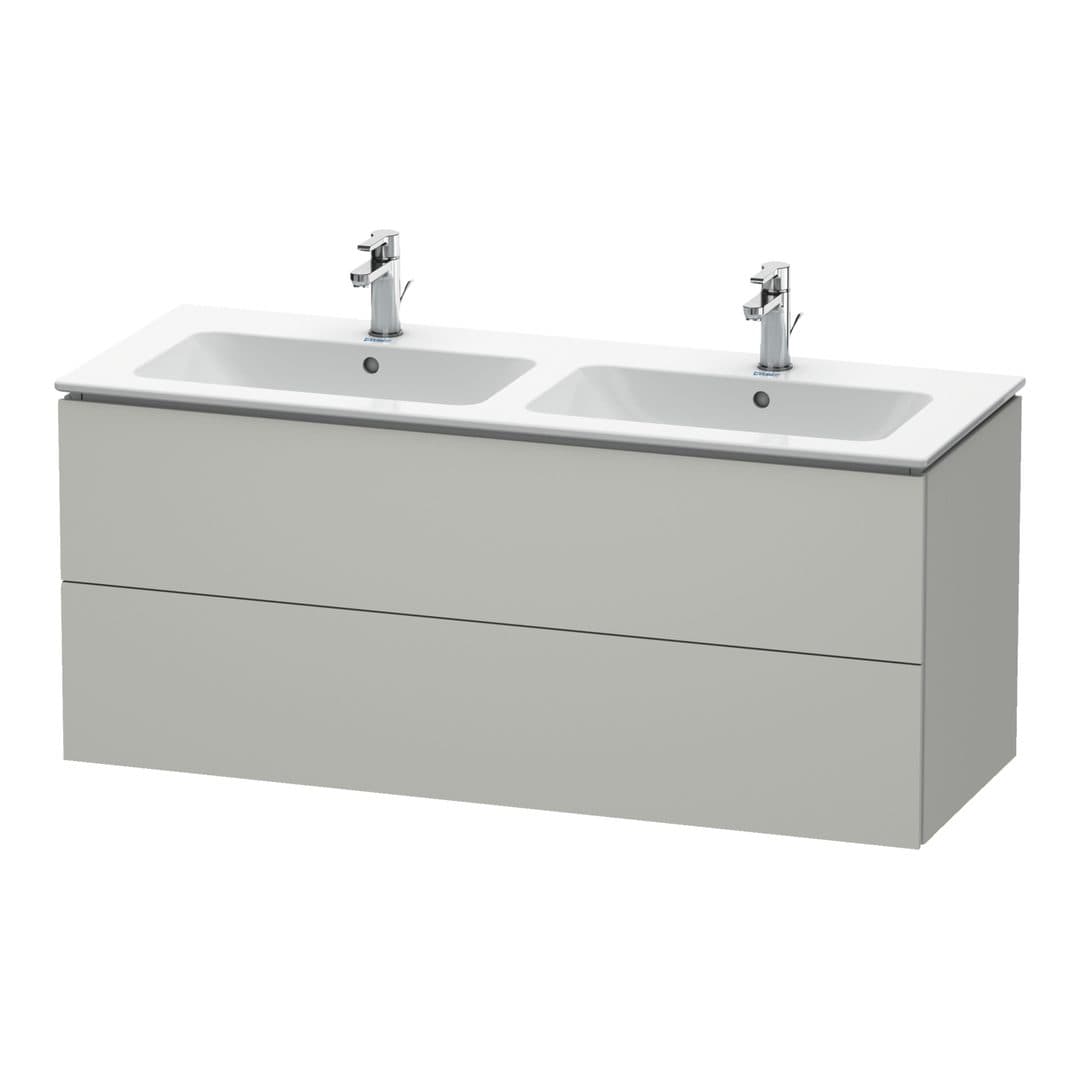 Duravit L-Cube – Έπιπλο Νιπτήρα – 1290 mm, 2 συρτάρια – Concrete grey Matt, Decor (LC625800707)