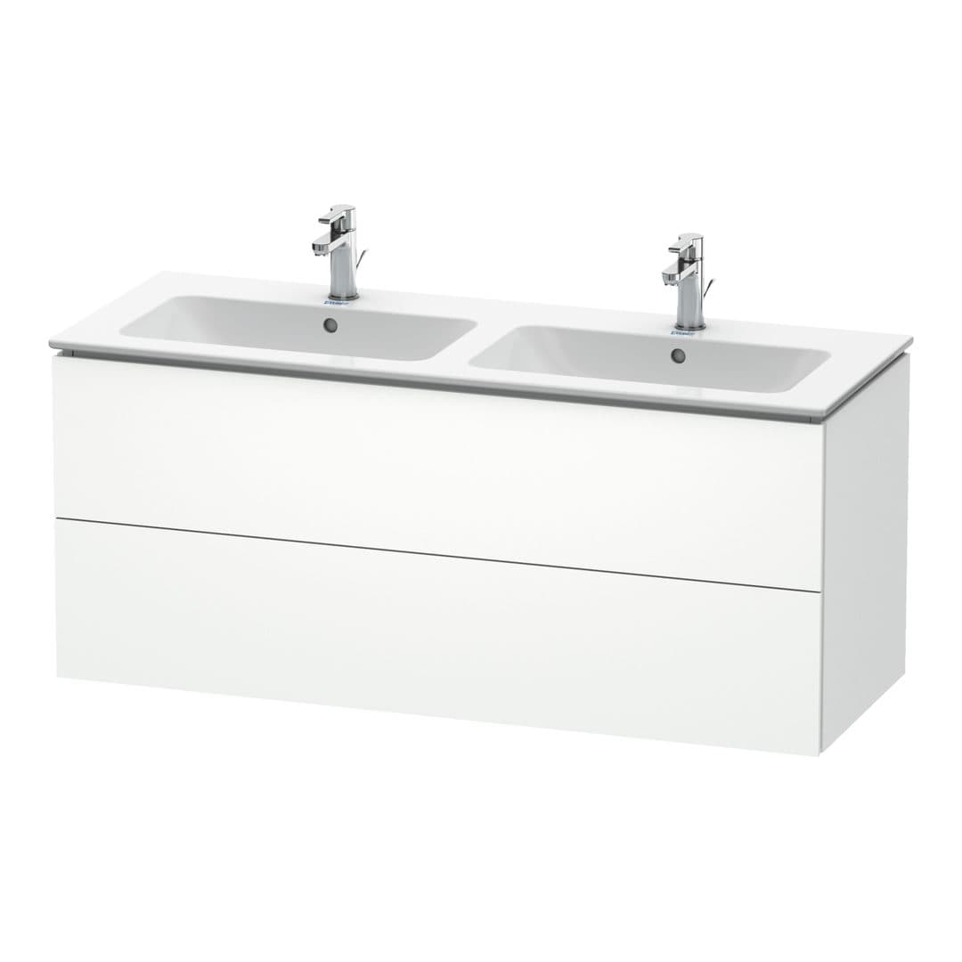 Duravit L-Cube – Έπιπλο Νιπτήρα – 1290 mm, 2 συρτάρια – White Matt, Decor (LC625801818)