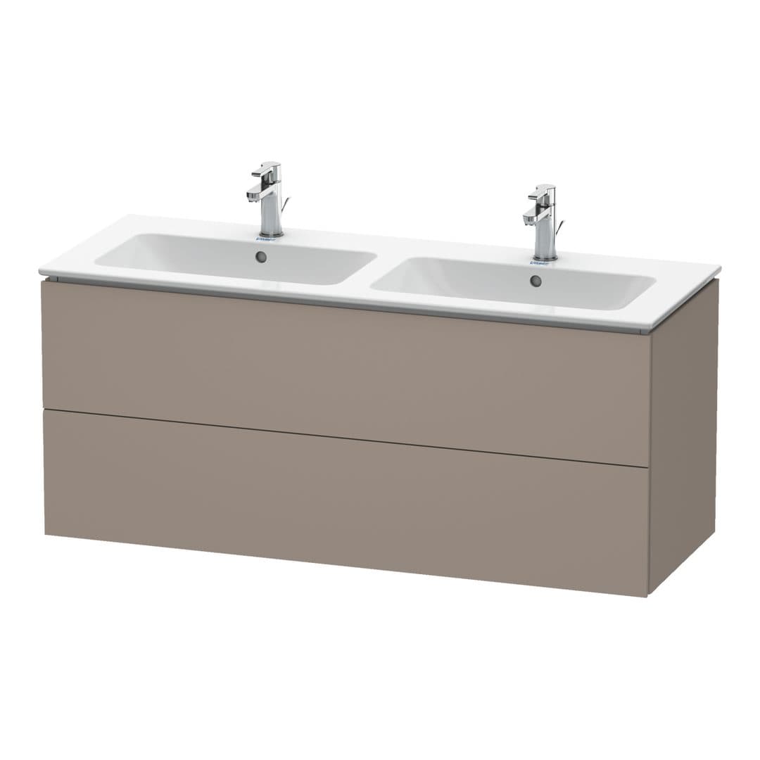 Duravit L-Cube – Έπιπλο Νιπτήρα – 1290 mm, 2 συρτάρια – Basalte Matt, Decor (LC625804343)