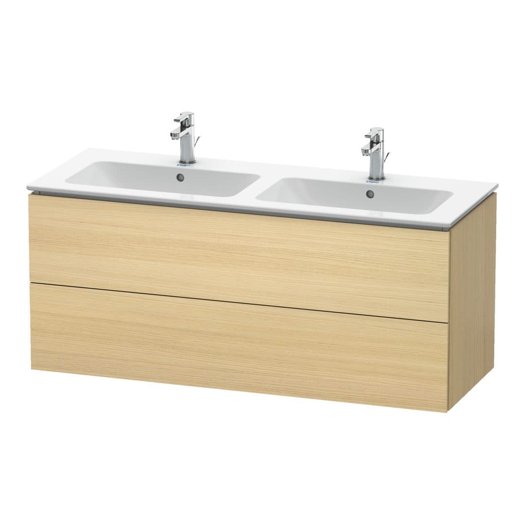 Duravit L-Cube – Έπιπλο Νιπτήρα – 1290 mm, 2 συρτάρια – Mediterranean oak Matt, Real wood veneer (LC625807171)