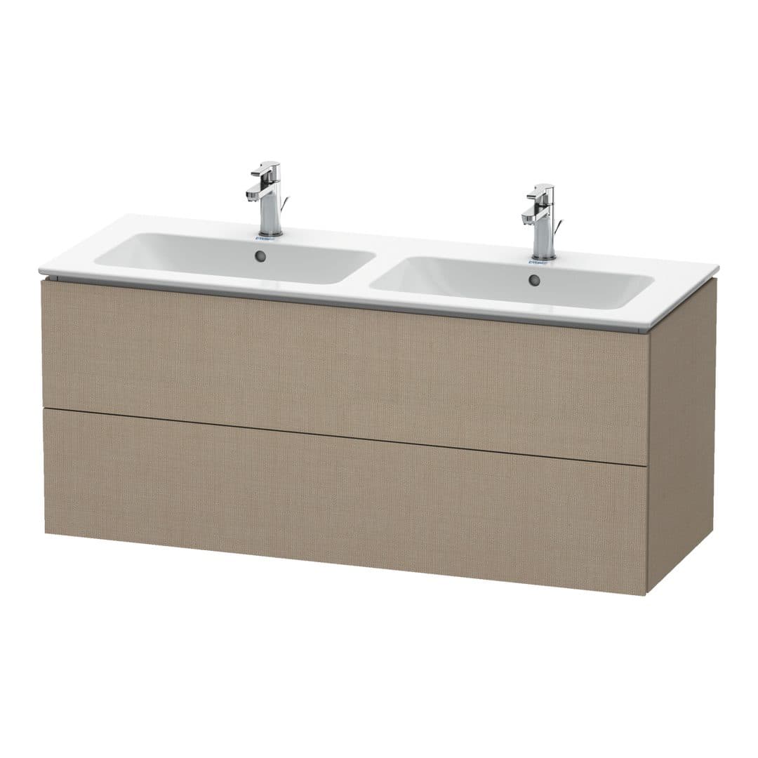 Duravit L-Cube – Έπιπλο Νιπτήρα – 1290 mm, 2 συρτάρια – Linen Matt, Decor (LC625807575)