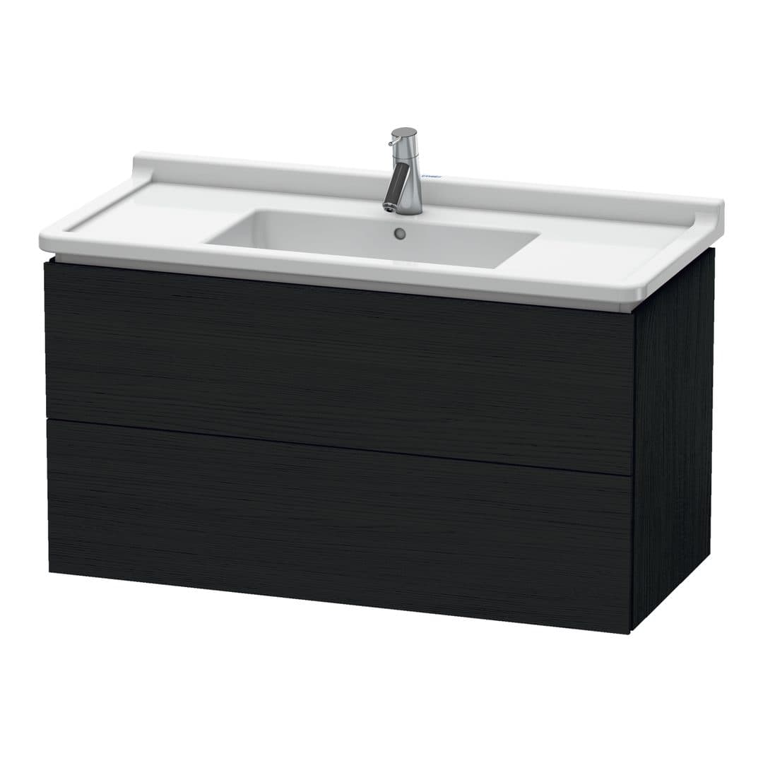 Duravit L-Cube – Έπιπλο Νιπτήρα – 1020 mm, 2 συρτάρια, νιπτήρας κέντρο, 1020 x 469 x 558 mm – Black oak Matt, Decor (LC626601616)