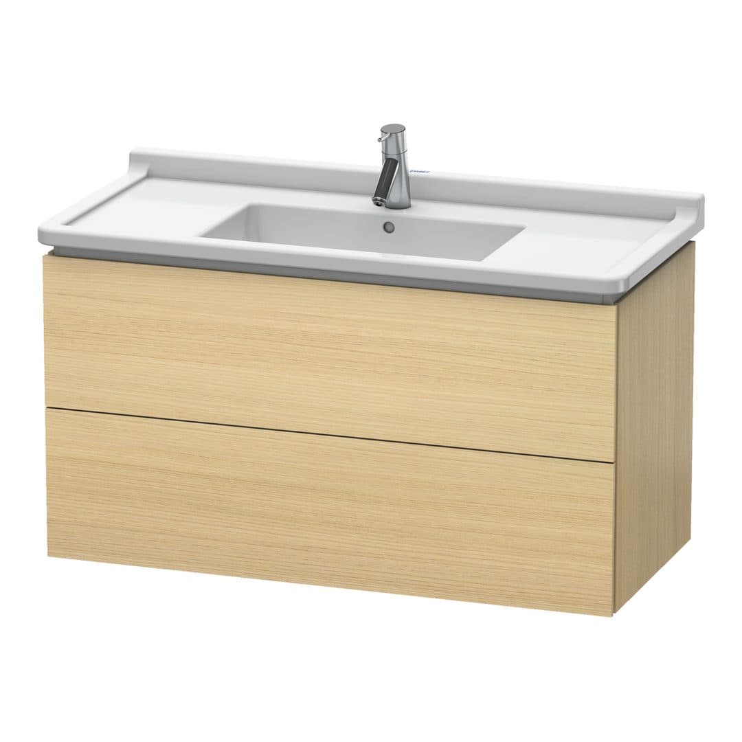 Duravit L-Cube – Έπιπλο Νιπτήρα – 1020 mm, 2 συρτάρια, νιπτήρας κέντρο, 1020 x 469 x 558 mm – Mediterranean oak Matt, Real wood veneer (LC626607171)