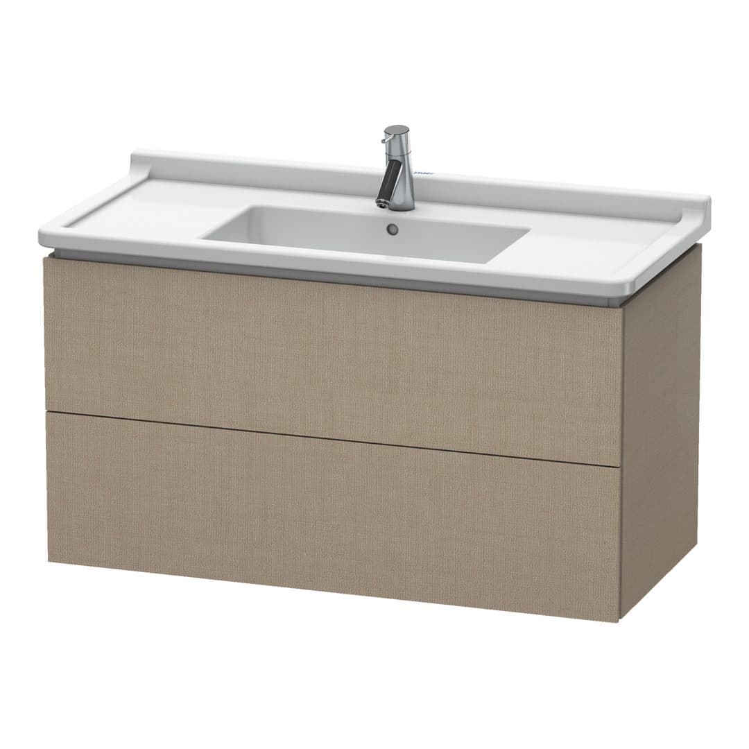 Duravit L-Cube – Έπιπλο Νιπτήρα – 1020 mm, 2 συρτάρια, νιπτήρας κέντρο, 1020 x 469 x 558 mm – Linen Matt, Decor (LC626607575)