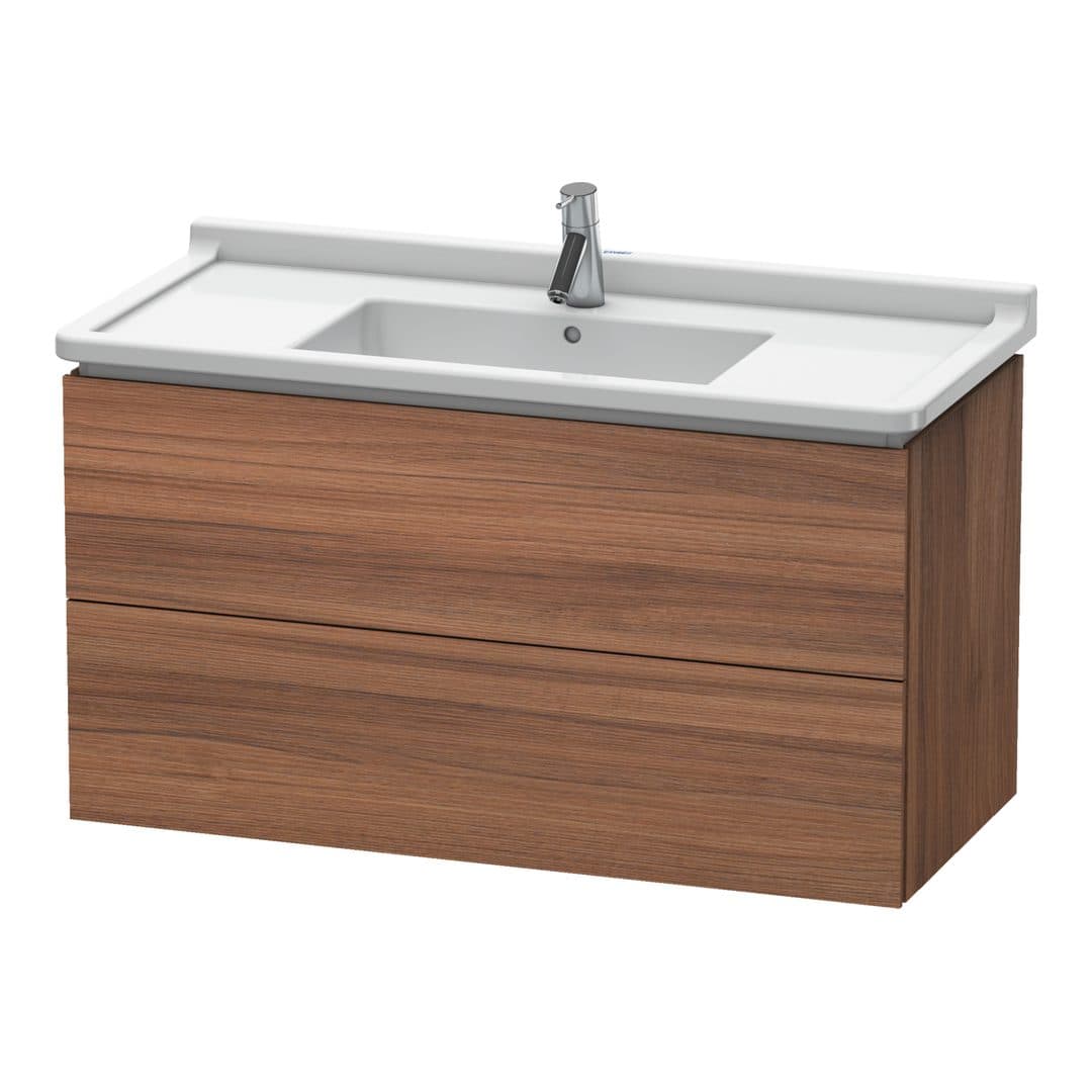 Duravit L-Cube – Έπιπλο Νιπτήρα – 1020 mm, 2 συρτάρια, νιπτήρας κέντρο, 1020 x 469 x 558 mm – Walnut Matt, Decor (LC626607979)