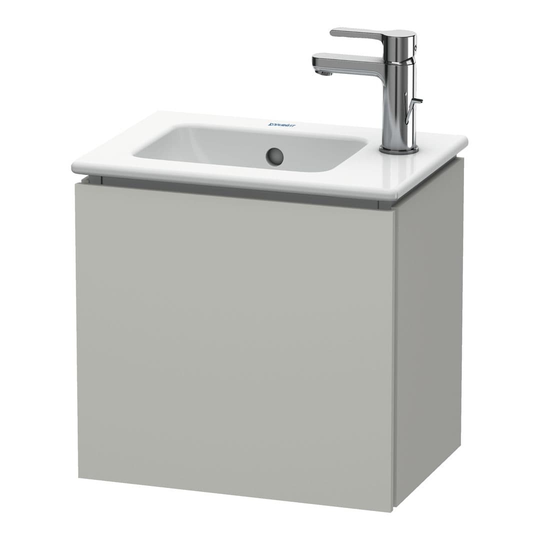 Duravit L-Cube – Έπιπλο Νιπτήρα – 420 mm, 1 πόρτα, αριστερή, 420 x 294 x 400 mm – Concrete grey Matt, Decor (LC6272L0707)