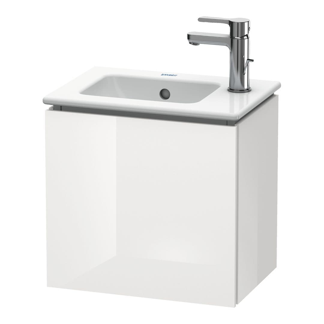 Duravit L-Cube – Έπιπλο Νιπτήρα – 420 mm, 1 πόρτα, αριστερή, 420 x 294 x 400 mm – White High Gloss, Decor (LC6272L2222)