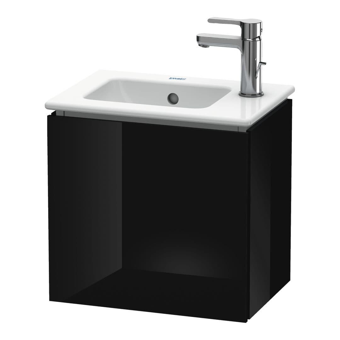Duravit L-Cube – Έπιπλο Νιπτήρα – 420 mm, 1 πόρτα, αριστερή, 420 x 294 x 400 mm – Black High Gloss, Lacquer (LC6272L4040)